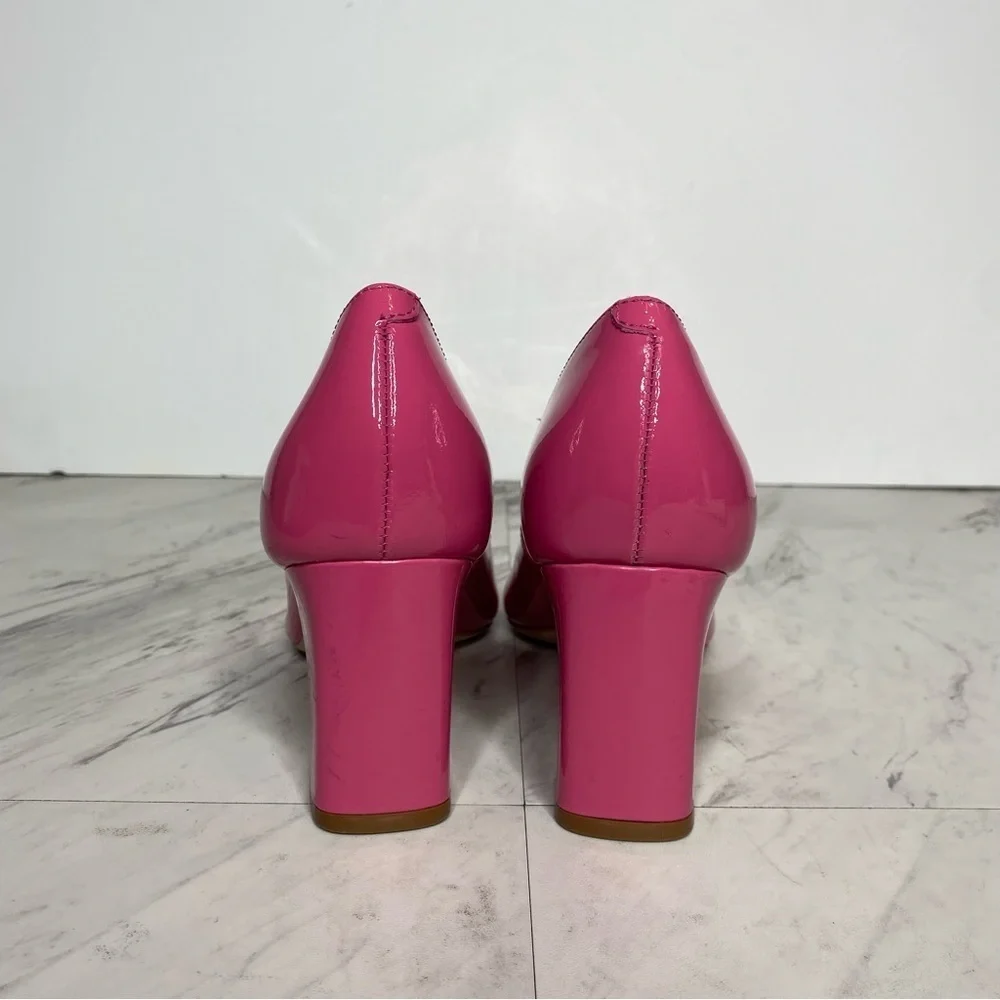 Marc Fisher Zala Pink Patent Leather Pointy Toe Pump 5 1/2 M